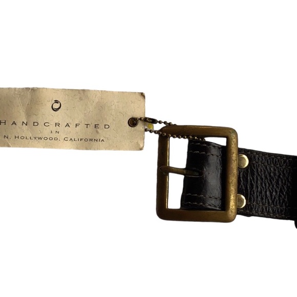 Calleen Cordero Cracked Brown Leather Belt Bag with Upcycled Vintage Kilim - Picture 9 of 16